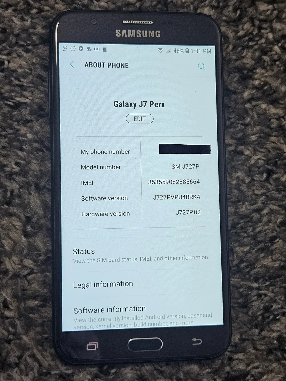 Samsung Galaxy J7 Perx